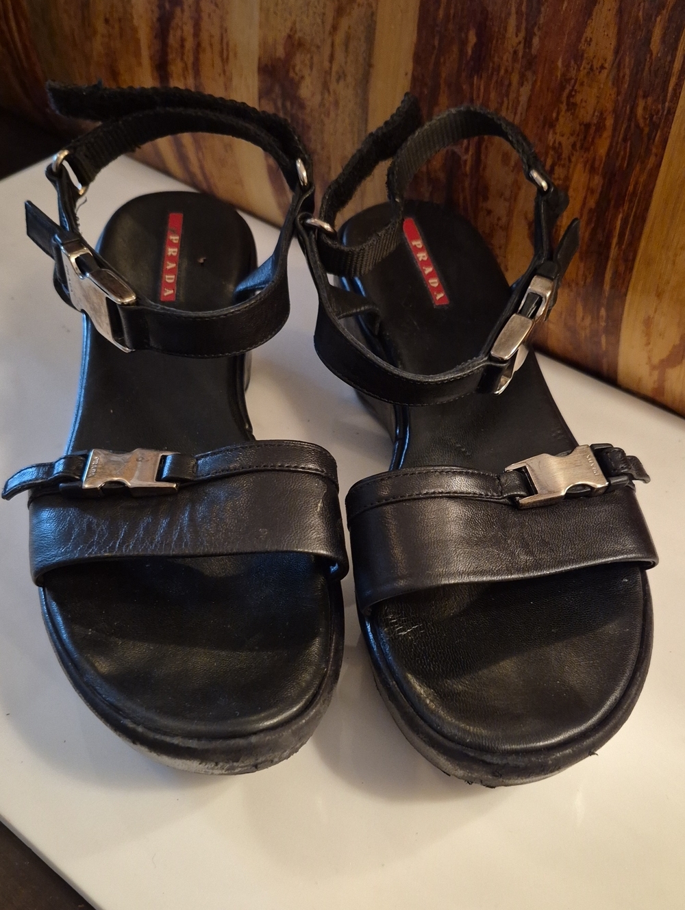 Prada Women's Sandals EU 39 Black